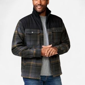 Free Country Black and Gray Lightweight Shirt Jacket Size XXL